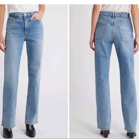 FRAME THE RULER HIGH RISE STRAIGHT LEG JEANS NWT - Picture 1 of 16